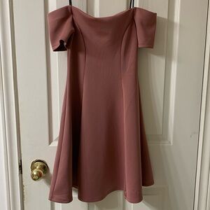 🌷3 for$25🌷Forever 21, US S, Dusty Rose Off The Shoulder A-Line Dress